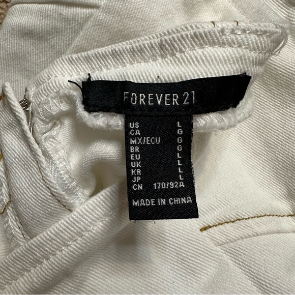 LIKE NEW Forever 21 Jean Strapless Top - Picture 5 of 5